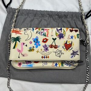 Rock Nano Humberto Cruz Crossbody - Zadig & Voltaire - Leather - Beige